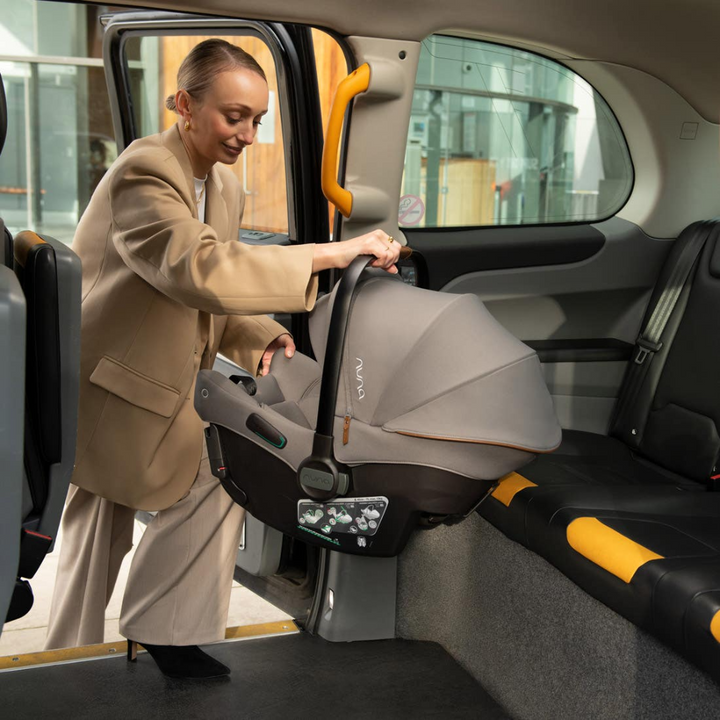 Nuna TRIV Next Baby Stroller & Pipa Urbn Car Seat Travel System- Features (One Hand Fold, Upto 22 Kg)-Car Seat Features (Baseless ISOFIX, Side Impact Protection, Upto 13 Kg)-Granite