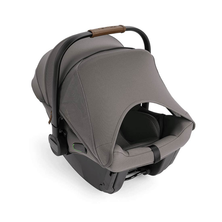 Nuna TRIV Next Baby Stroller & Pipa Urbn Car Seat Travel System- Features (One Hand Fold, Upto 22 Kg)-Car Seat Features (Baseless ISOFIX, Side Impact Protection, Upto 13 Kg)-Granite