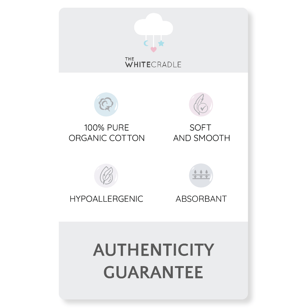 The White Cradle Cotton Crib Fitted Sheets (Pack of 2)