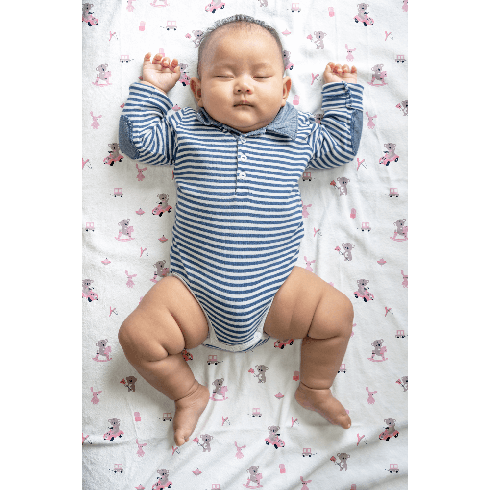 The White Cradle Cotton Crib Fitted Sheets (Pack of 2)