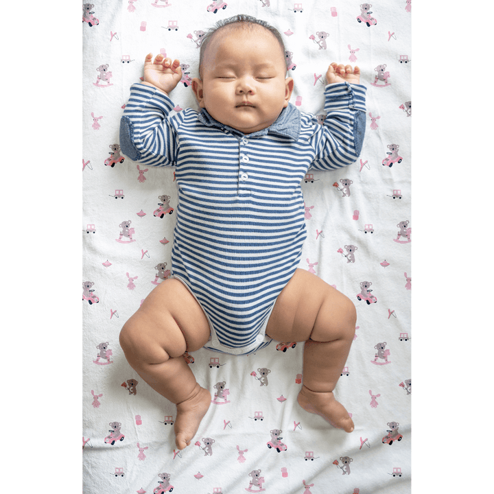 The White Cradle Cotton Crib Fitted Sheets (Pack of 2)