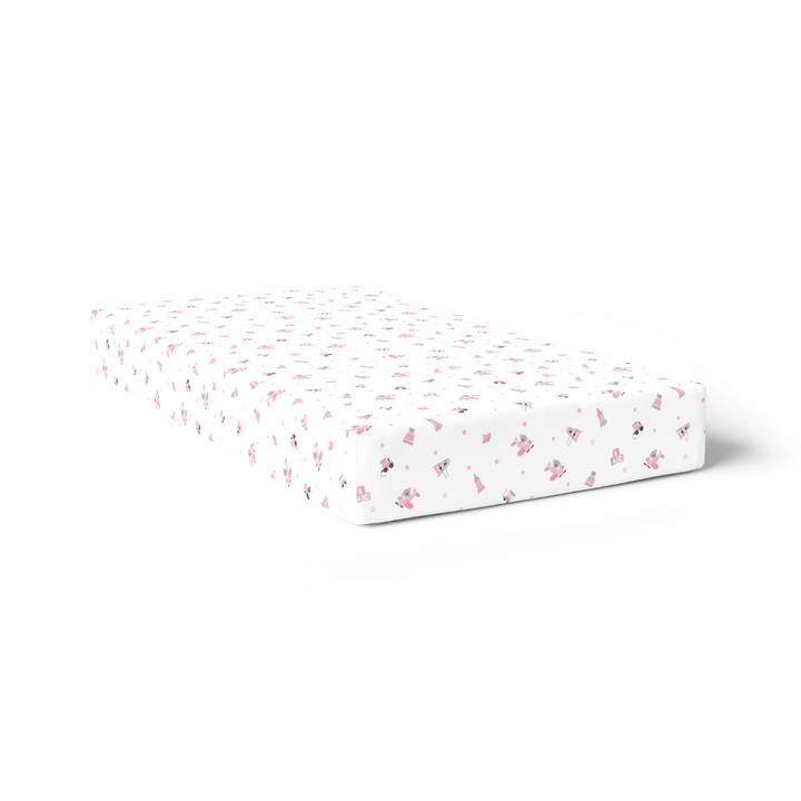 The White Cradle Cotton Crib Fitted Sheets (Pack of 2)