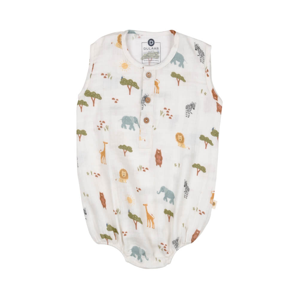 Dulaar Organic Muslin Romper - Squad Goals