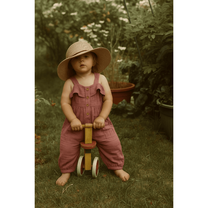 Furr Balls Sleeveless Jumpsuit -  Mauve mist