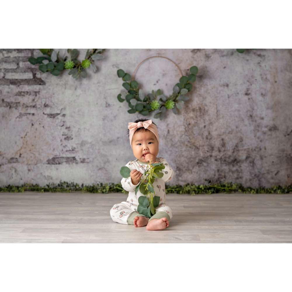 Tiny Twig Long Sleeve Zipsuit - Printed