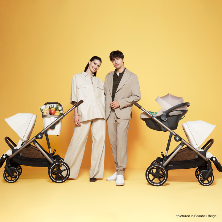 Cybex Gazelle Reversible Seat Stroller from Birth - 4 Years with Flat Recline, Height-Adjustable Handle Bar and Multiple Seat Configurations that converts to Twin/Sibling Stroller