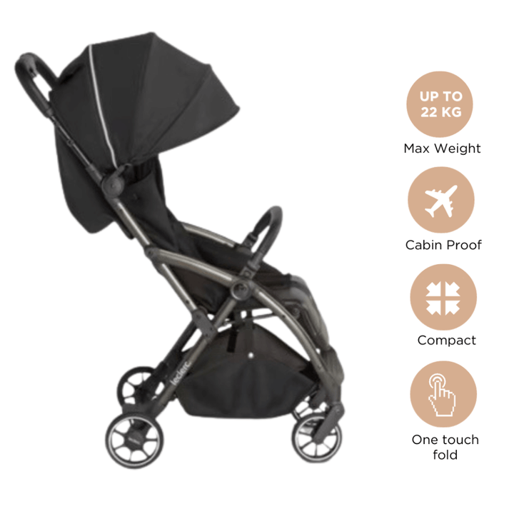 Leclerc Baby Hexagon Stroller - Carbon Black