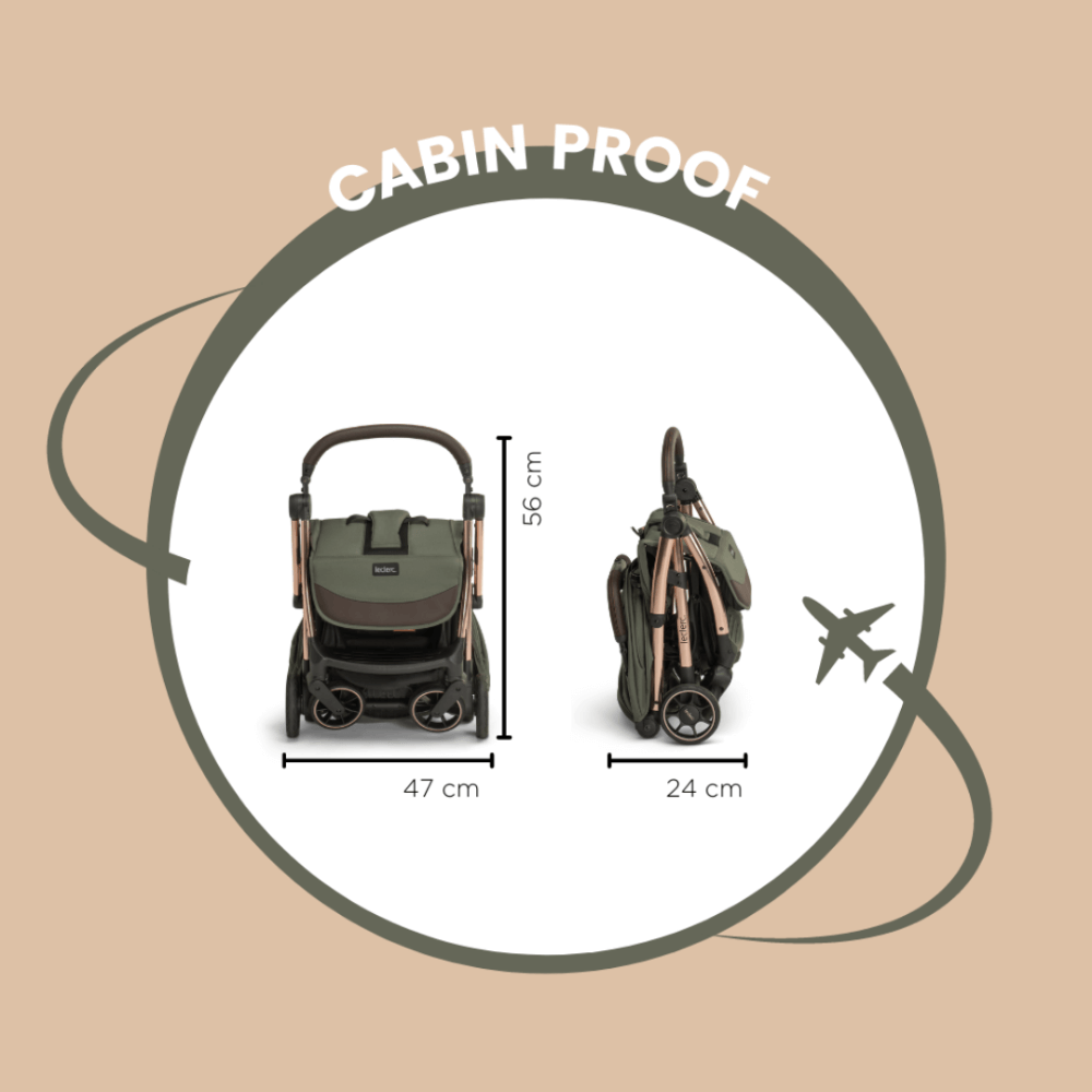 Leclerc Baby Hexagon Stroller - Carbon Black