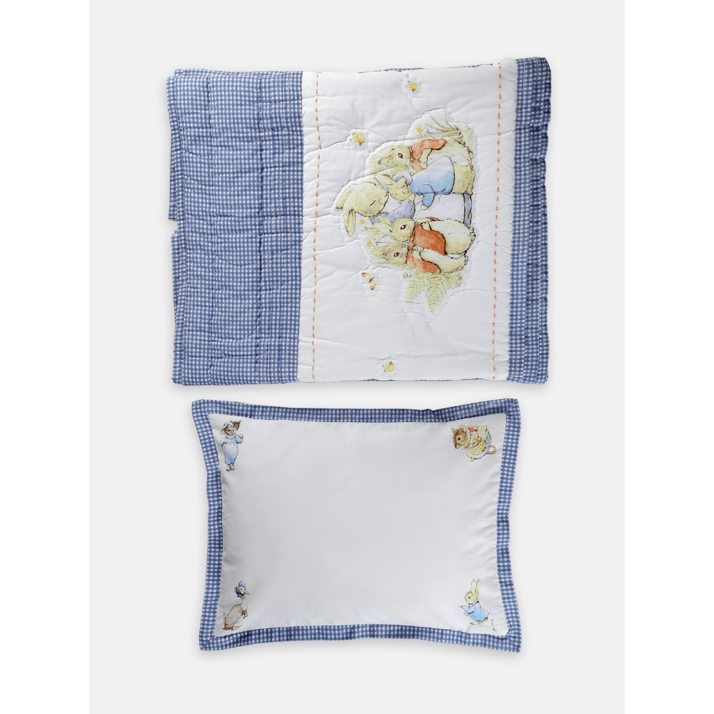 Quilt with Pillow - Peter Rabbit