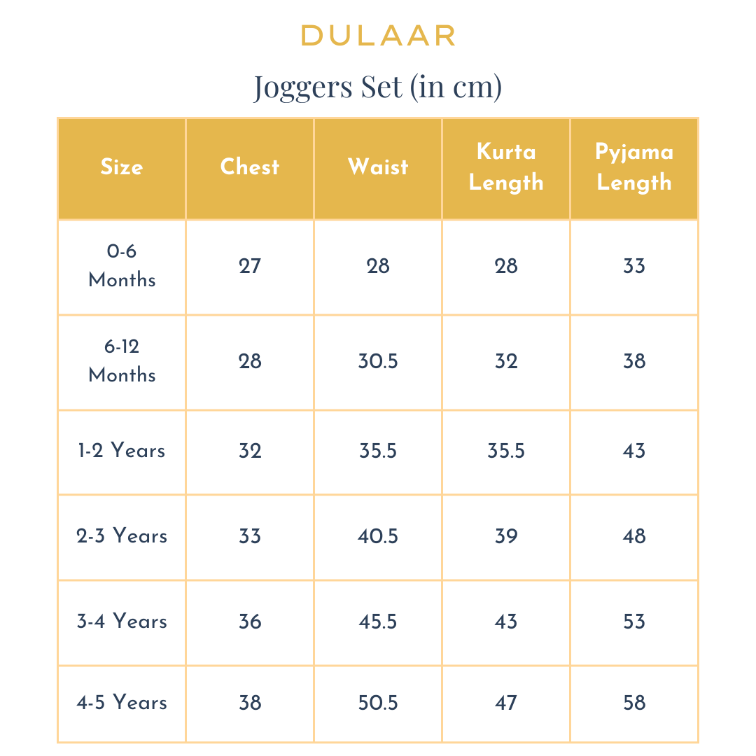Dulaar Organic Muslin Joggers Set