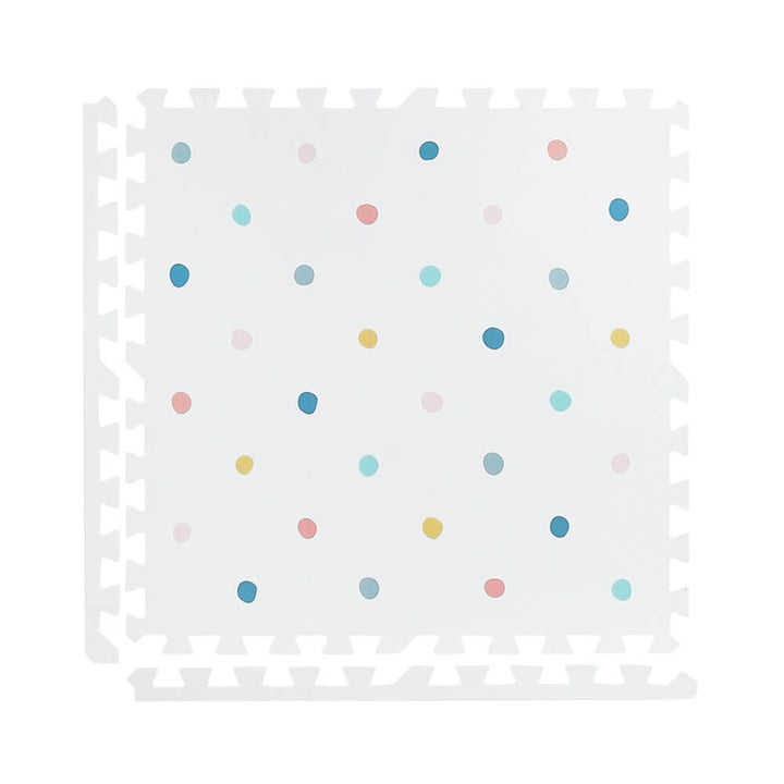 Kind&Me Coloured Polka Set in White - Colourpop