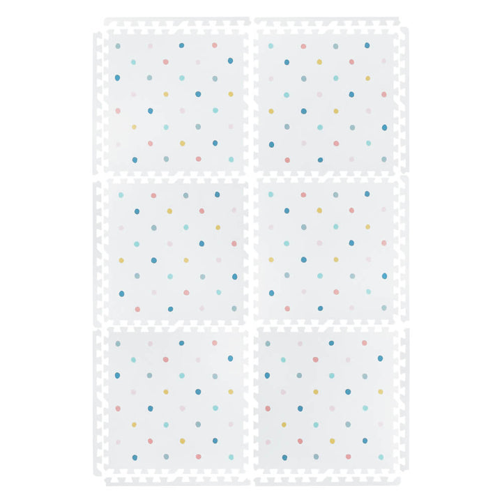 Kind&Me Coloured Polka Set in White - Colourpop