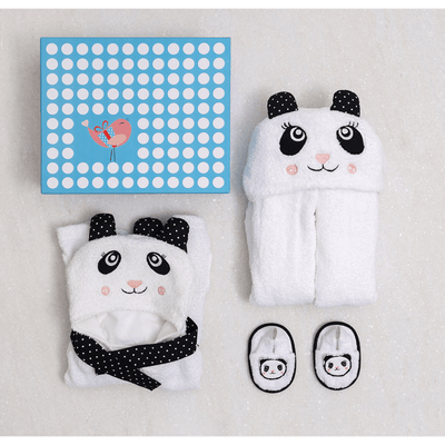 Little West Street Personalized Spa Time Panda New Born Gift Set