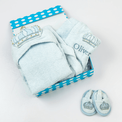 Little West Street Personalized Spa Time New Born Gift Set (Prince)