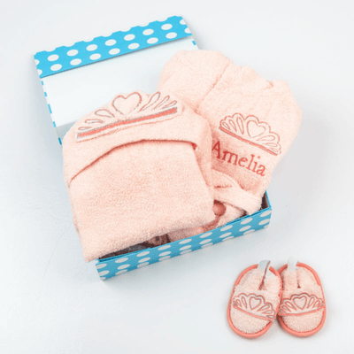 Little West Street Personalized Spa Time New Born Gift Set (Princess)