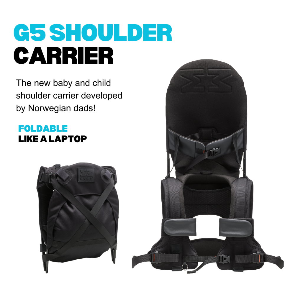 MiniMeis G5 Lightweight Child Shoulder Carrier - Core Black