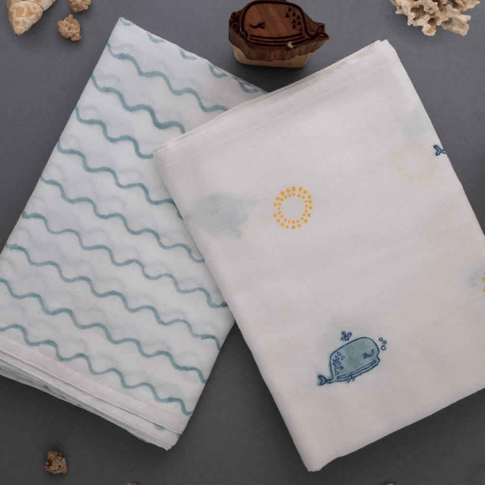 Raamae Muslin Swaddle Set - Moana