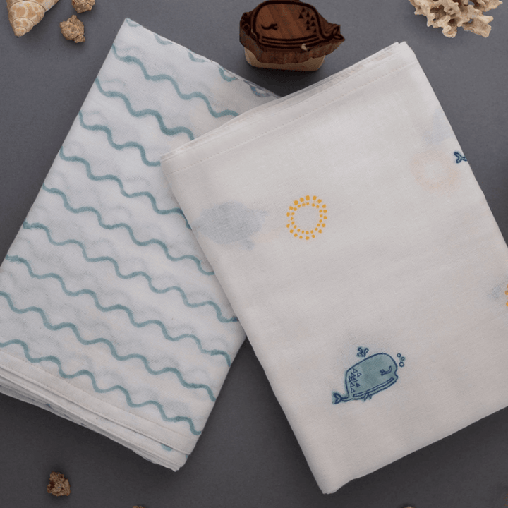 Raamae Muslin Swaddle Set - Moana