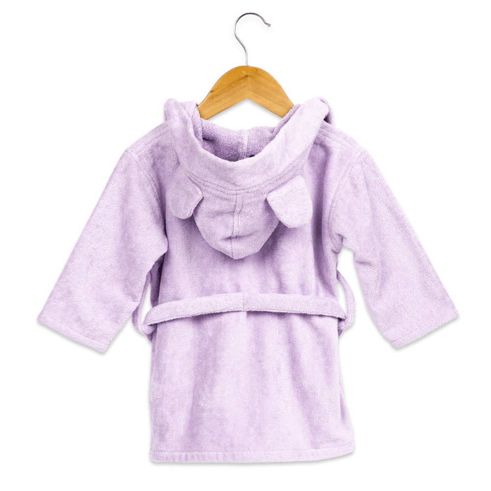 Masilo Hooded Personalised Baby Robe - Lilac
