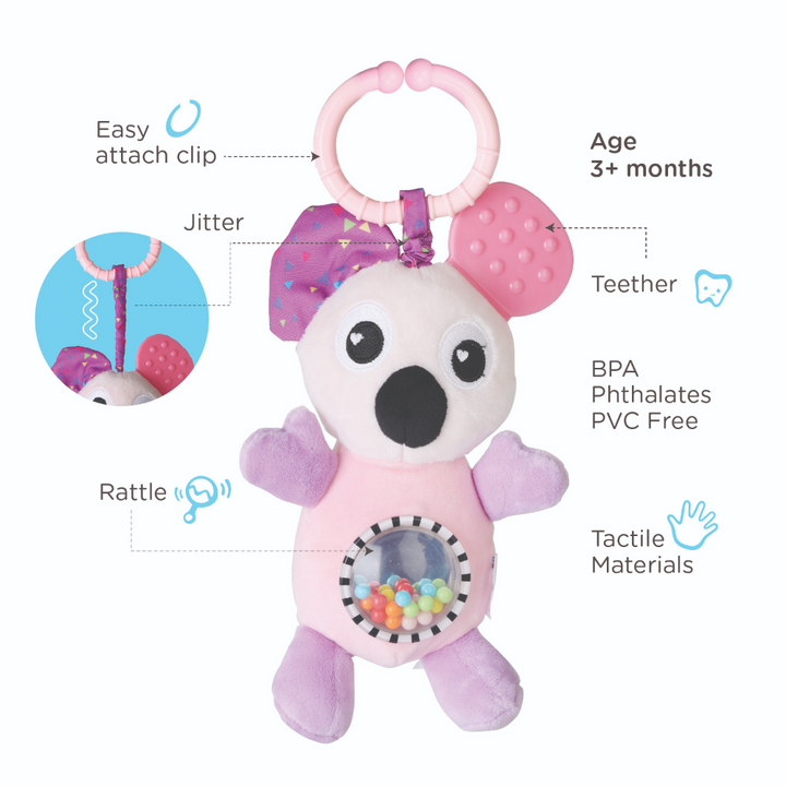 Nuluv Playtime Jittery Koala Teether
