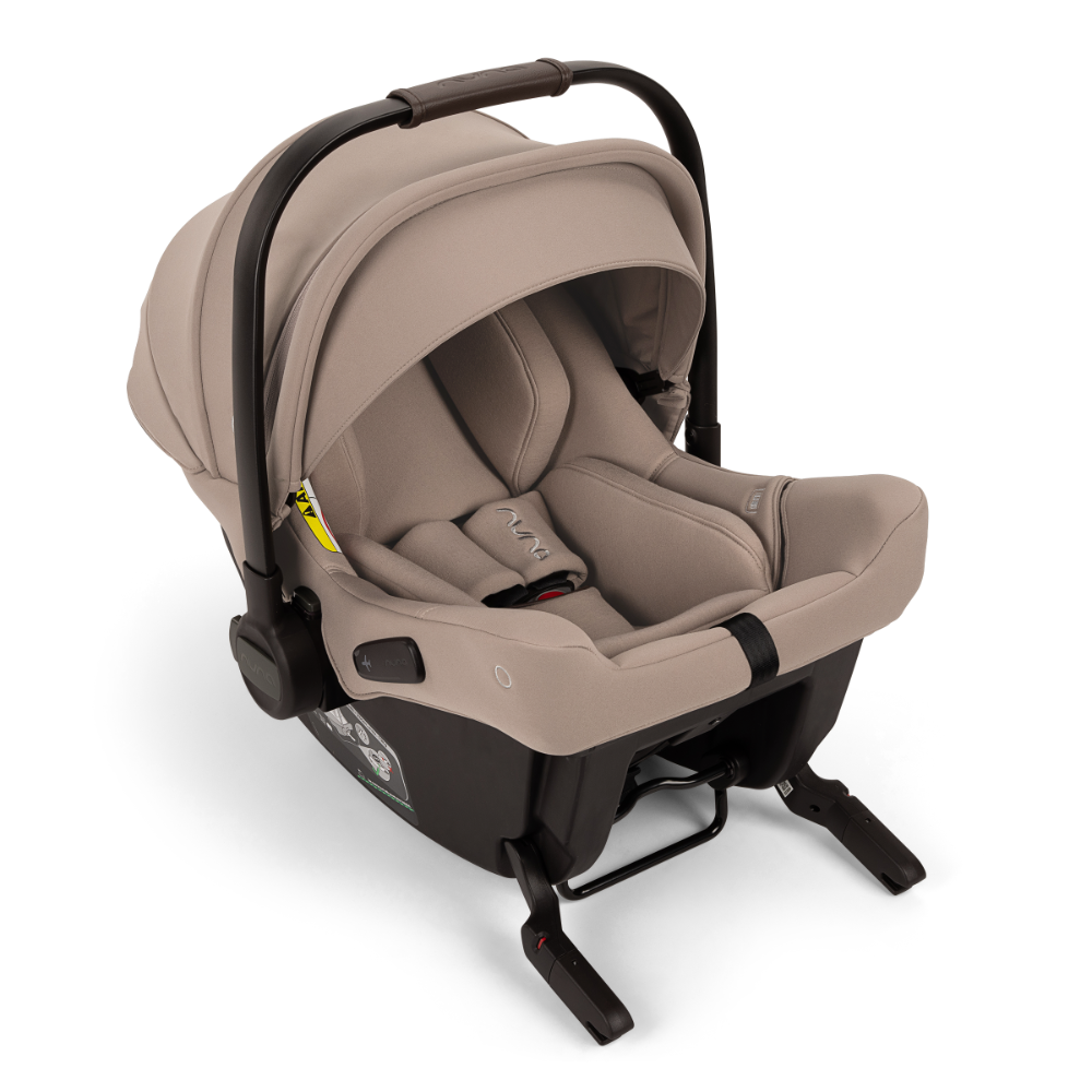 Nuna TRVL LX Cabin Friendly Baby Stroller & Pipa Urbn Car Seat Travel System - Stroller Features (One Hand Fold, Upto 22 Kg)-Car Seat Features (Baseless ISOFIX, Side Impact Protection, Upto 13 Kg)-Cedar