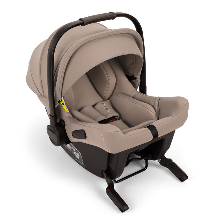 Nuna TRVL LX Cabin Friendly Baby Stroller & Pipa Urbn Car Seat Travel System - Stroller Features (One Hand Fold, Upto 22 Kg)-Car Seat Features (Baseless ISOFIX, Side Impact Protection, Upto 13 Kg)-Cedar
