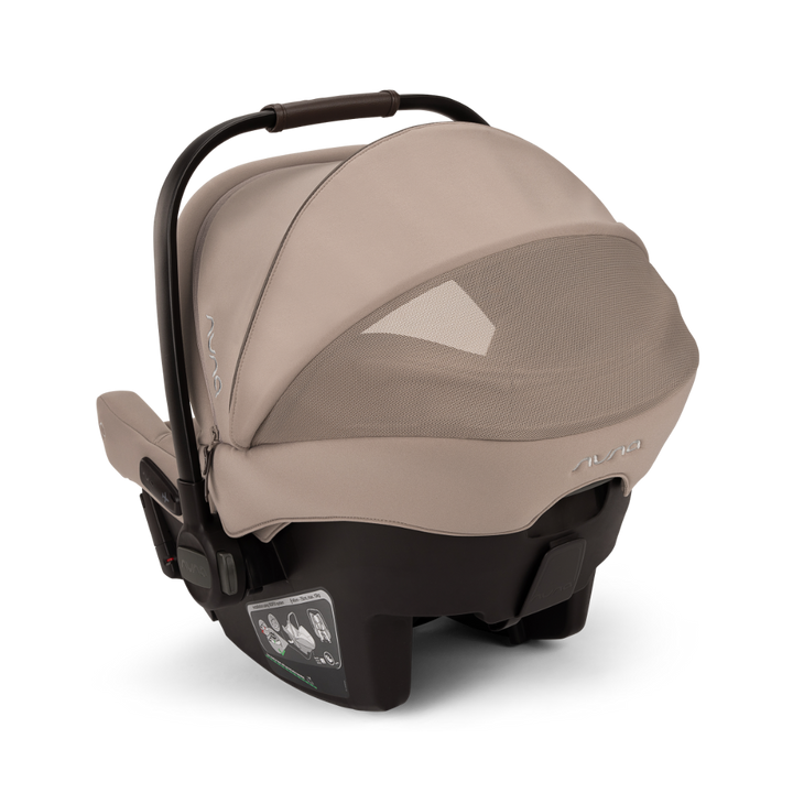 Nuna TRVL LX Cabin Friendly Baby Stroller & Pipa Urbn Car Seat Travel System - Stroller Features (One Hand Fold, Upto 22 Kg)-Car Seat Features (Baseless ISOFIX, Side Impact Protection, Upto 13 Kg)-Cedar