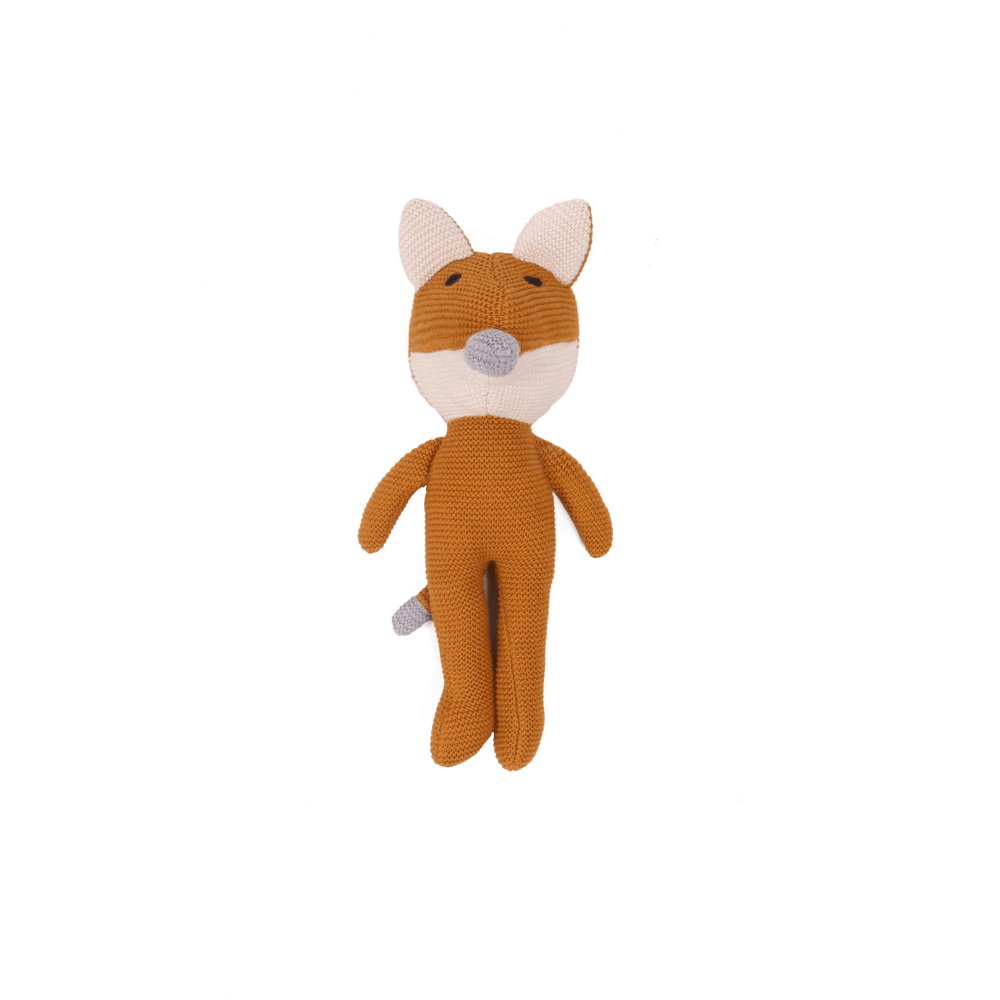 Pluchi Jolly Fox 100% Cotton Knitted Soft Toy