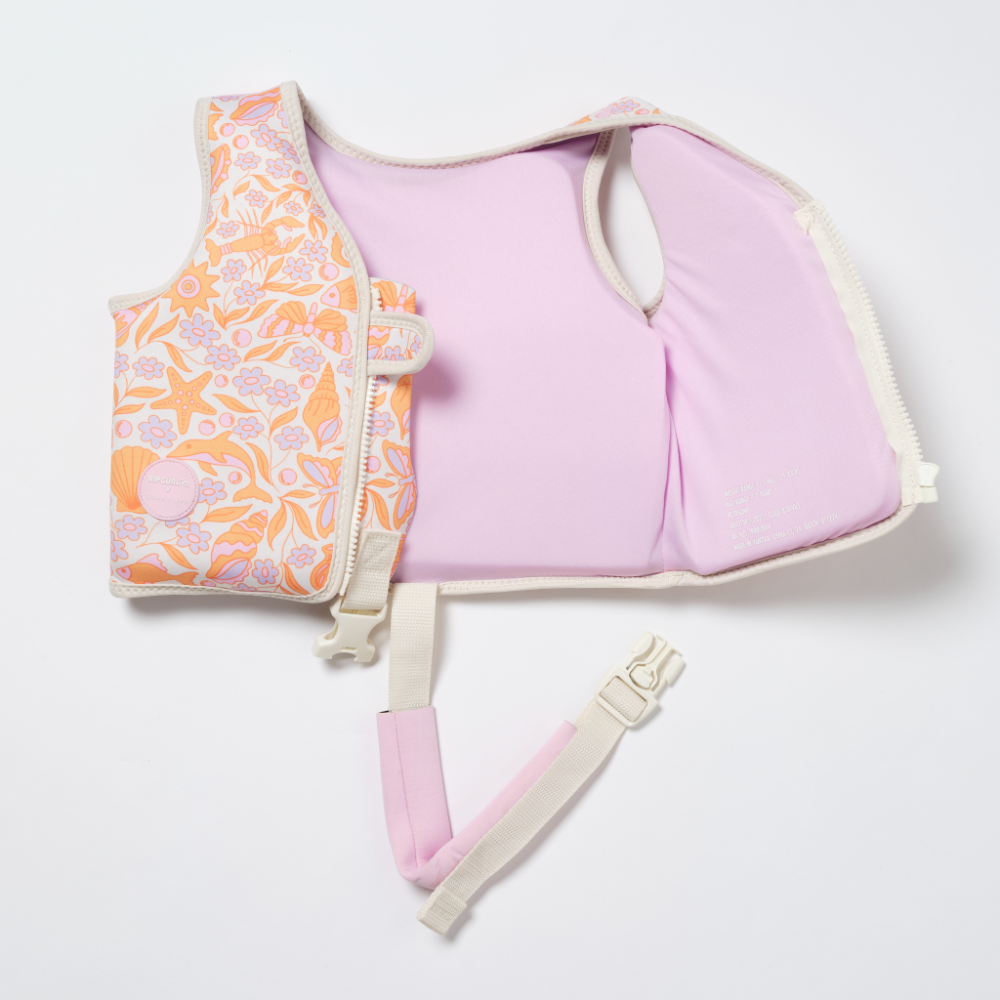 SUNNYLiFE Kids Swim Vest Ocean Magic Pink