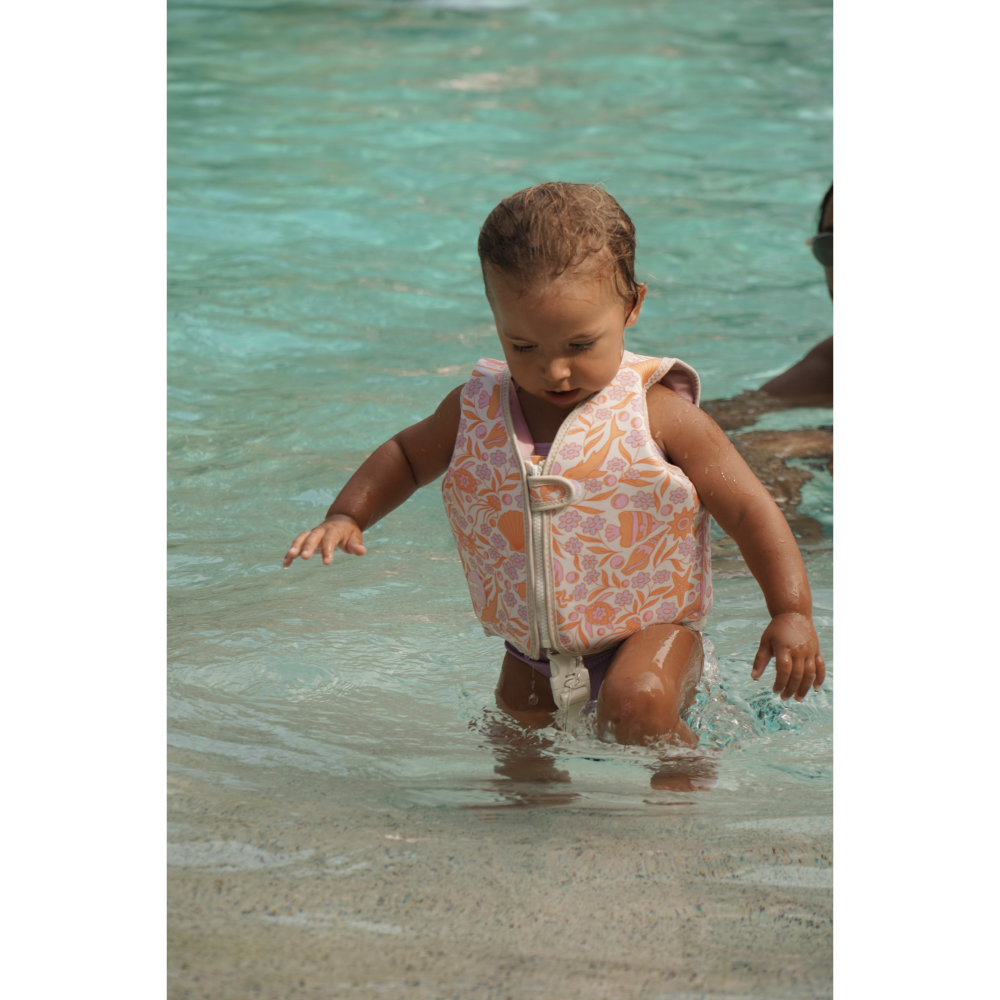 SUNNYLiFE Kids Swim Vest Ocean Magic Pink