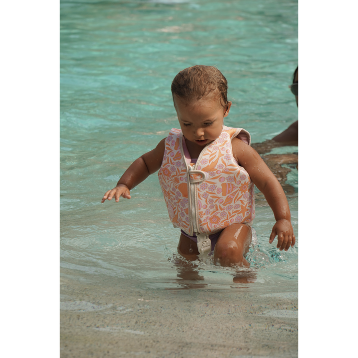 SUNNYLiFE Kids Swim Vest Ocean Magic Pink