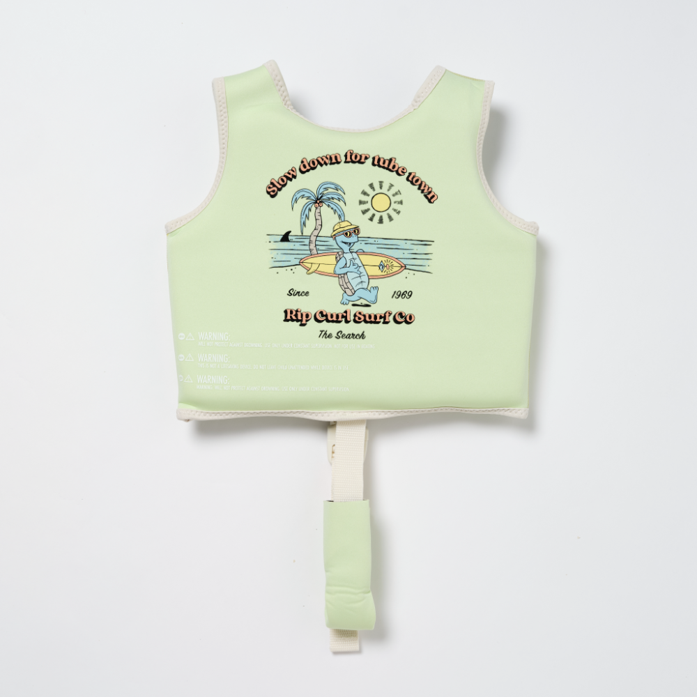 SUNNYLiFE Kids Swim Vest Shred Turtle Aqua