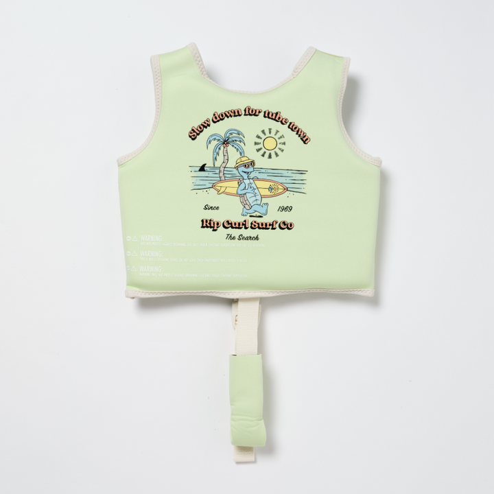 SUNNYLiFE Kids Swim Vest Shred Turtle Aqua