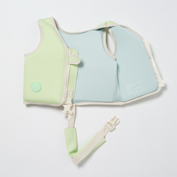SUNNYLiFE Kids Swim Vest Shred Turtle Aqua