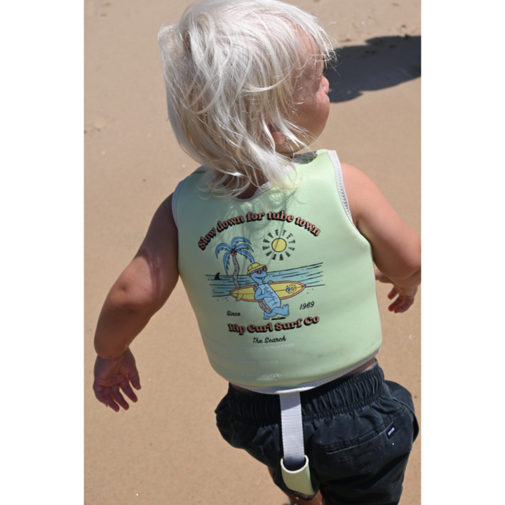 SUNNYLiFE Kids Swim Vest Shred Turtle Aqua