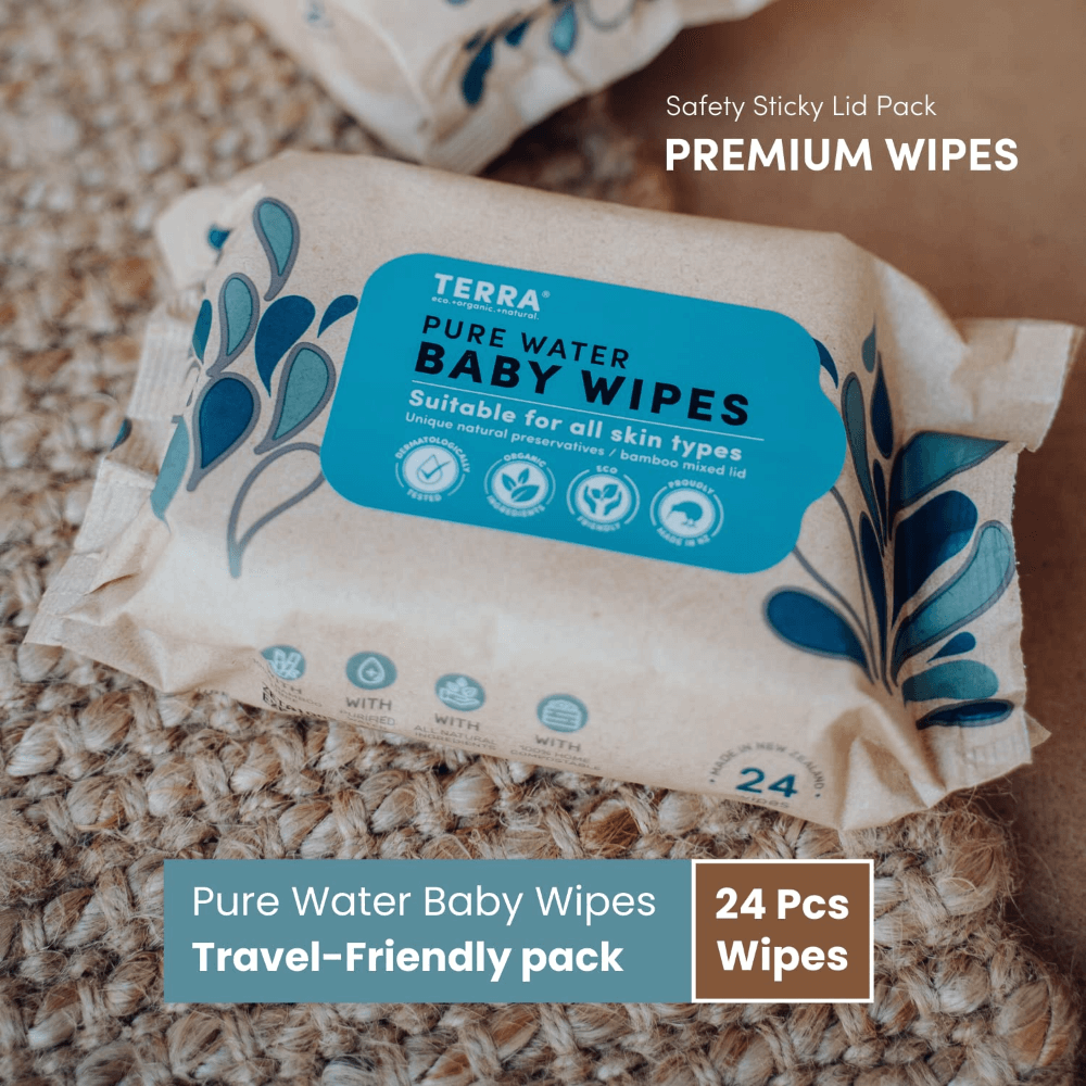 Water Wipes Travel Pack & Pure Water Wipes- Pack of 2