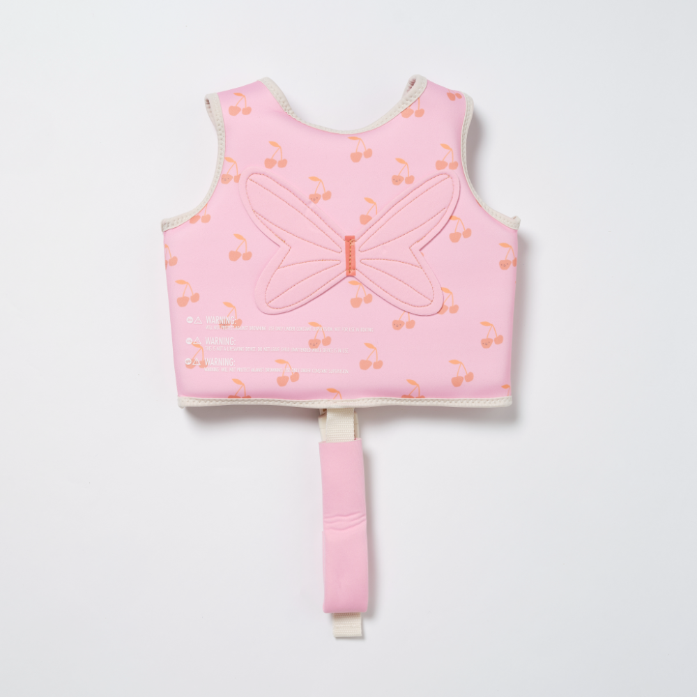 SUNNYLiFE Kids Swim Vest Cotton Candy Cherry