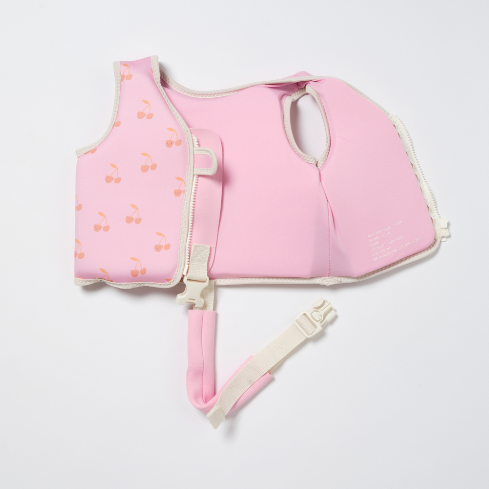 SUNNYLiFE Kids Swim Vest Cotton Candy Cherry