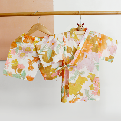 Rattle & Co. Tutti Frutti Kimono Shorts Set