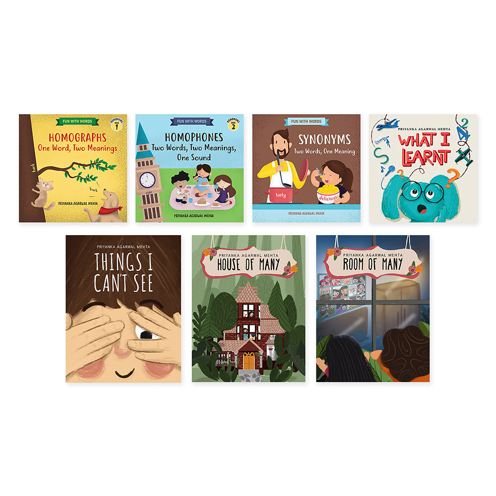 Sam and Mi Back to School Set of 7 Books for Preschooler, 3 - 8 yrs