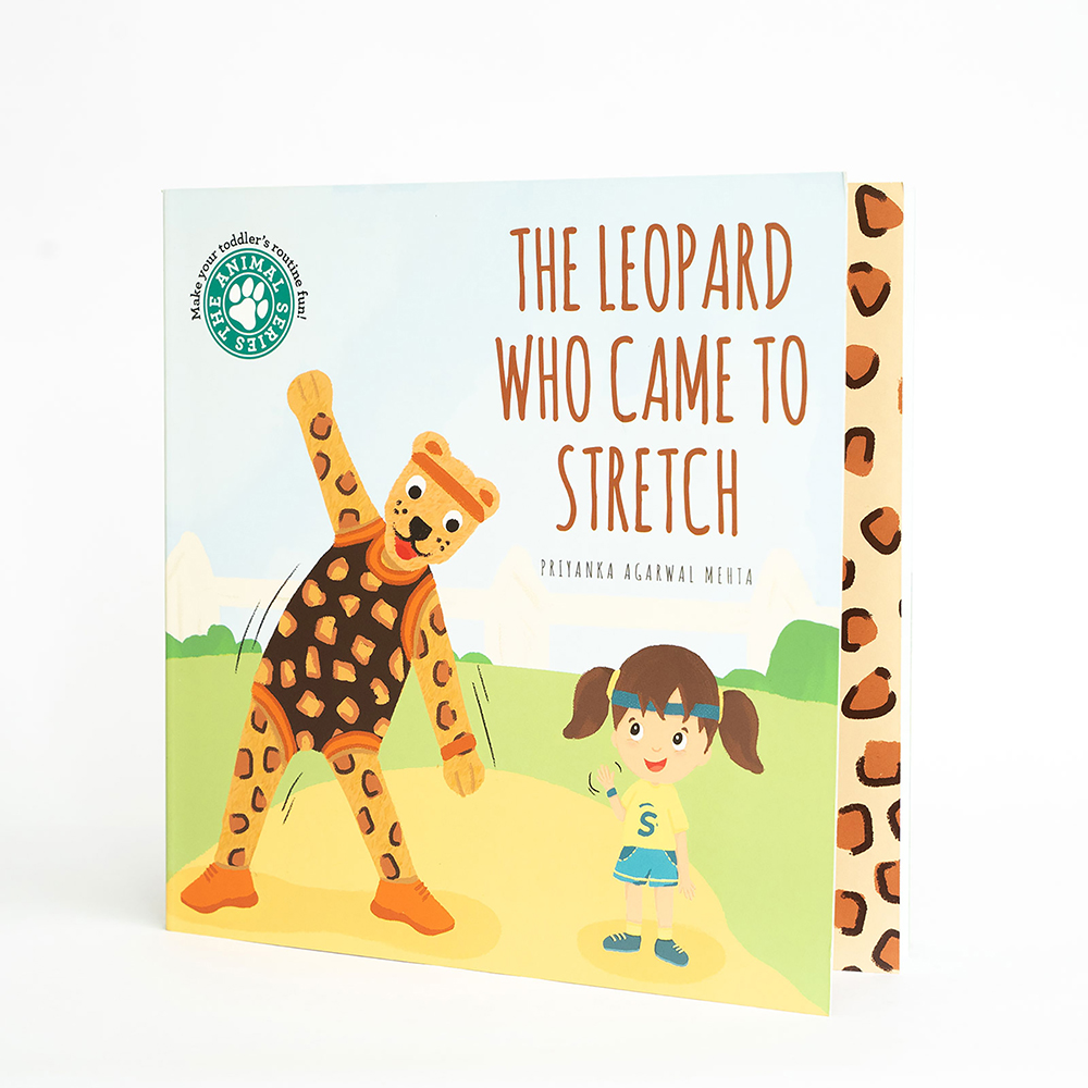 Sam and Mi The Leopard Who Came To Stretch Board Book for Kids, 0-3 yrs
