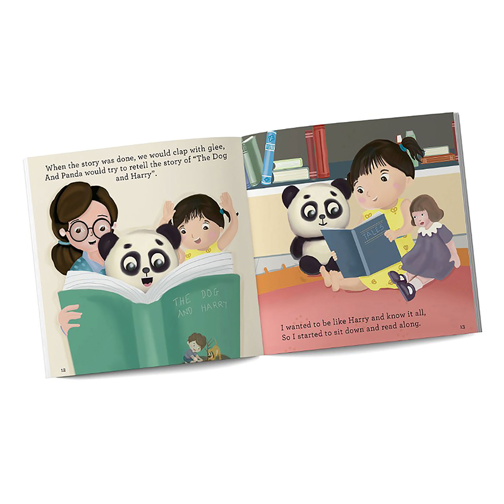 Sam and Mi The Panda Who Came to Read Board Book for Kids, 0-3 yrs