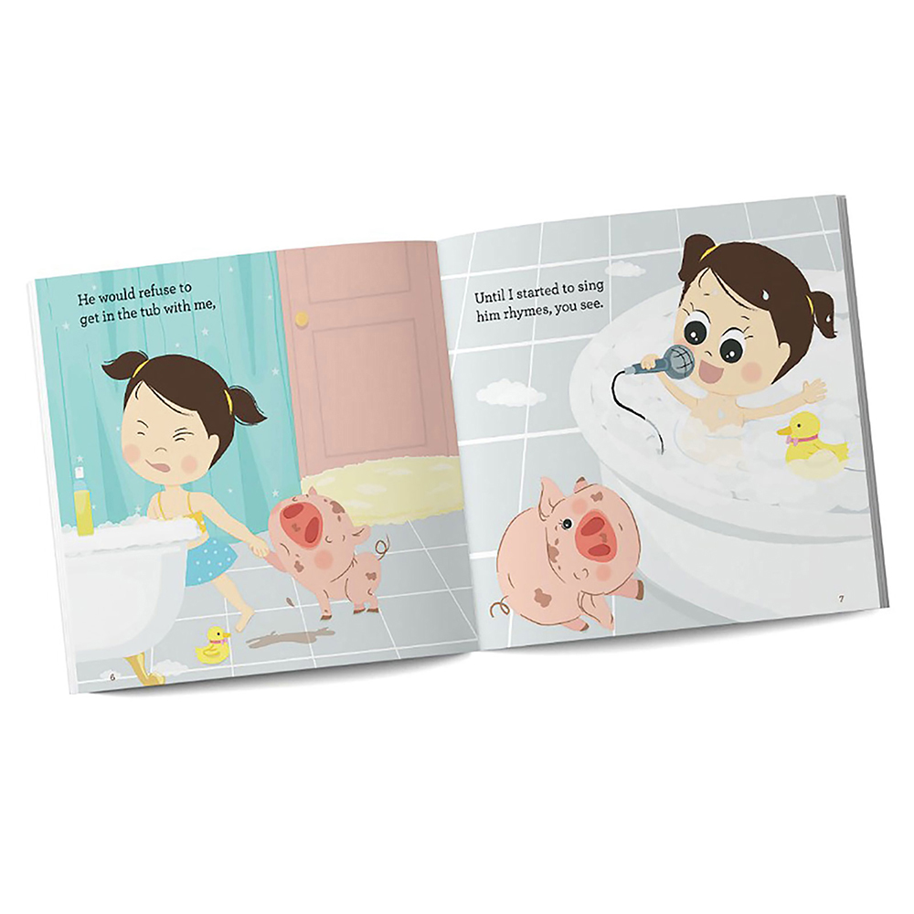 Sam and Mi The Pig Who Came to Bathe Board Book for Kids, 0-3 yrs