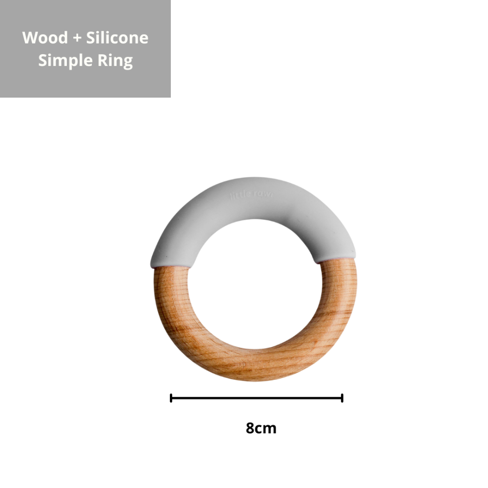 Little Rawr Wood + Silicone Simple Ring