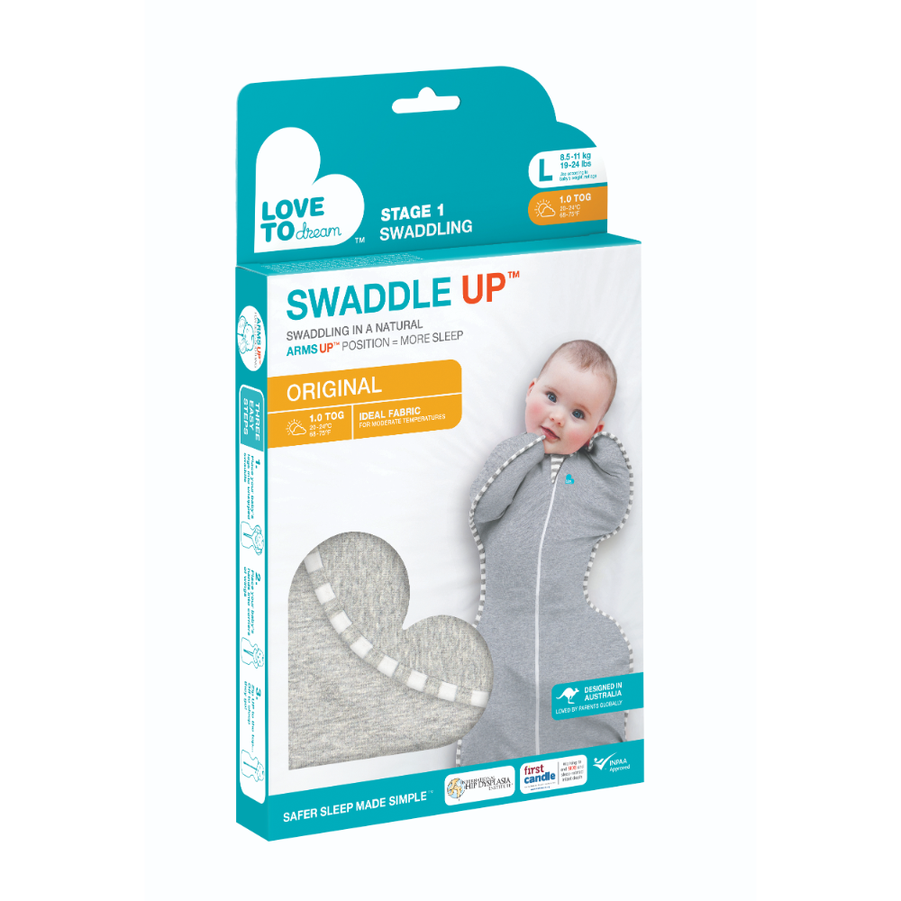 Love to Dream Swaddle Up™ - 1.0T - Stretch Cotton - Grey