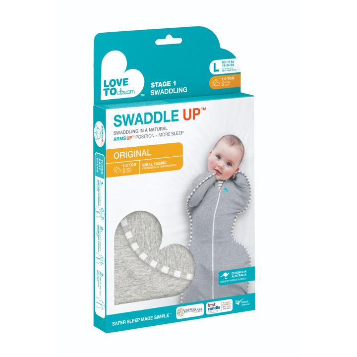 Love to Dream Swaddle Up™ - 1.0T - Stretch Cotton - Grey