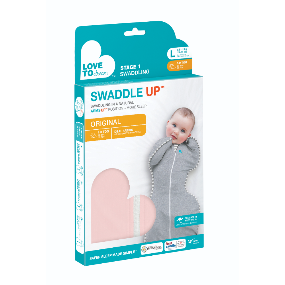 Love to Dream Swaddle Up™ - 1.0T - Stretch Cotton - Dusty Pink
