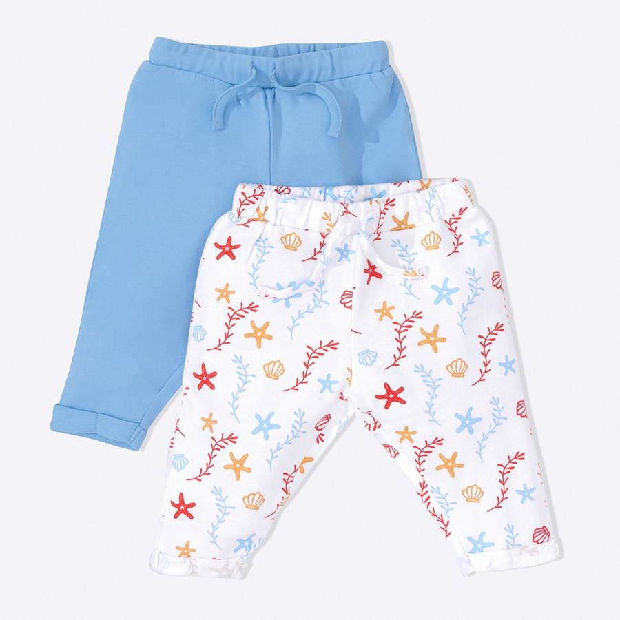 Cotton Bug Pants - Sea World (Set of 2)