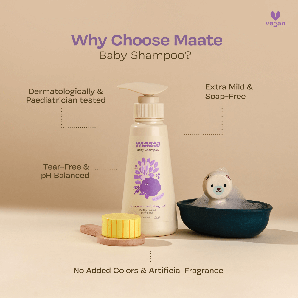 Maate Baby Shampoo Natural & Vegan (250 ml)