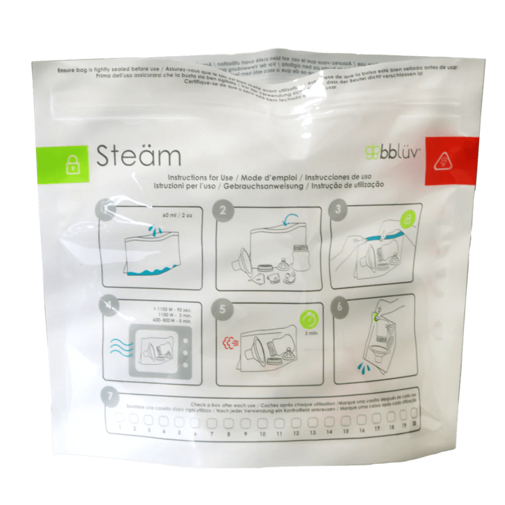 Bbluv Steam - Microwave Quick-Steam Sterilizer Bags